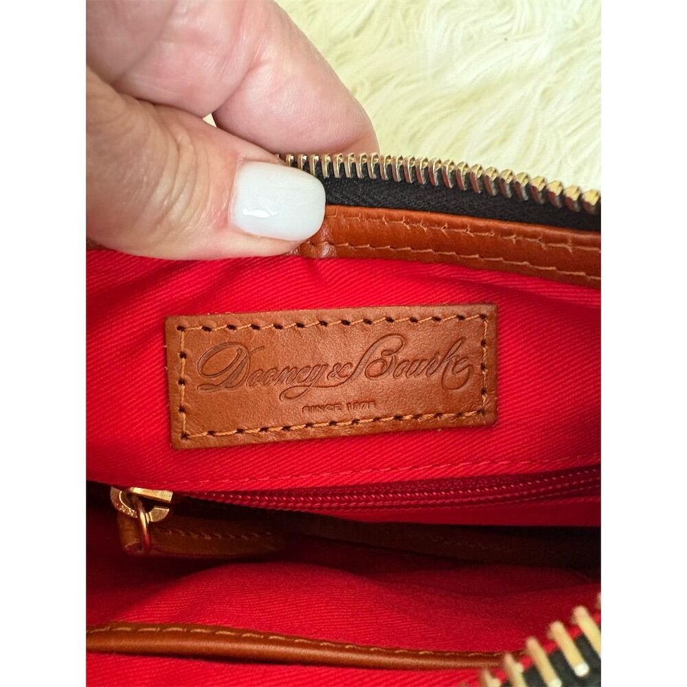 Dooney & Bourke Mini Margot Crossbody Bag Black/Tan Leather Women's New with Tag - Picture 5 of 10